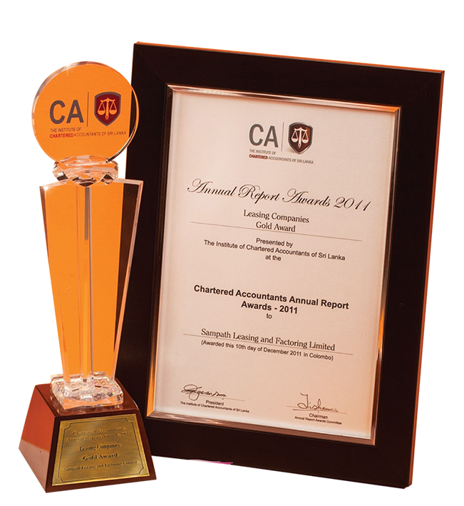 Silver Award in the Specialized Leasing Company category at the Annual Report Awards