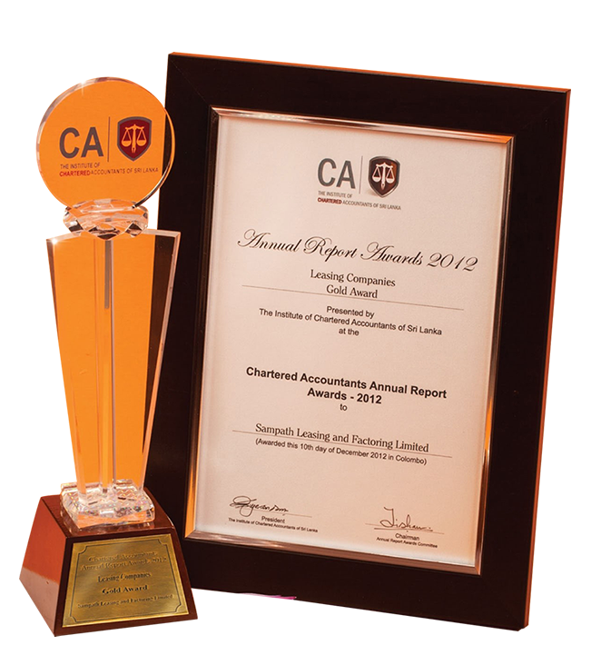 Silver Award in the Specialized Leasing Company category at the Annual Report Awards